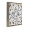 Stupell Industries Abstract Rustic Mosaic Circle Framed Floater Canvas Wall Art
